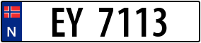 Trailer License Plate